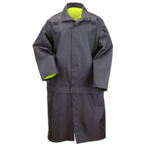 Long Reversible Hi-Vis Rain Coat