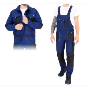 Men's working suit with half-combinesone OGRIFOX, blue