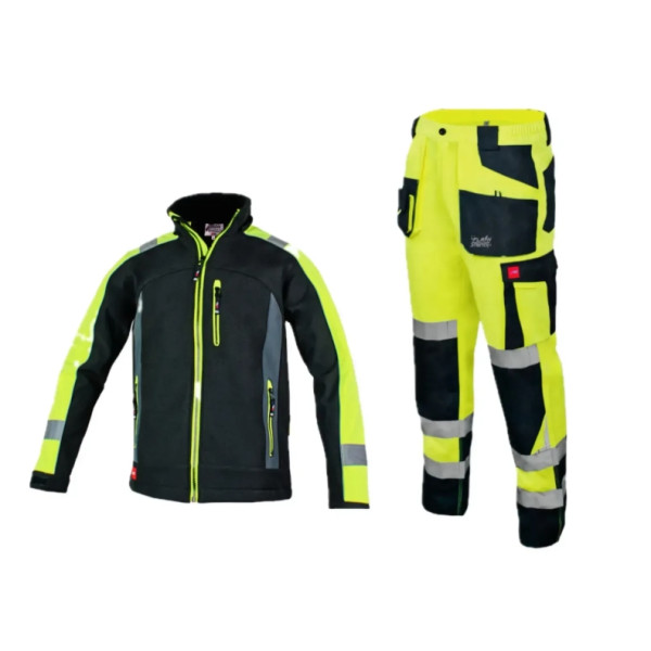 Artmaster hi-vis road working suit with reflective elemenet (jacket and trousers) - Image 5