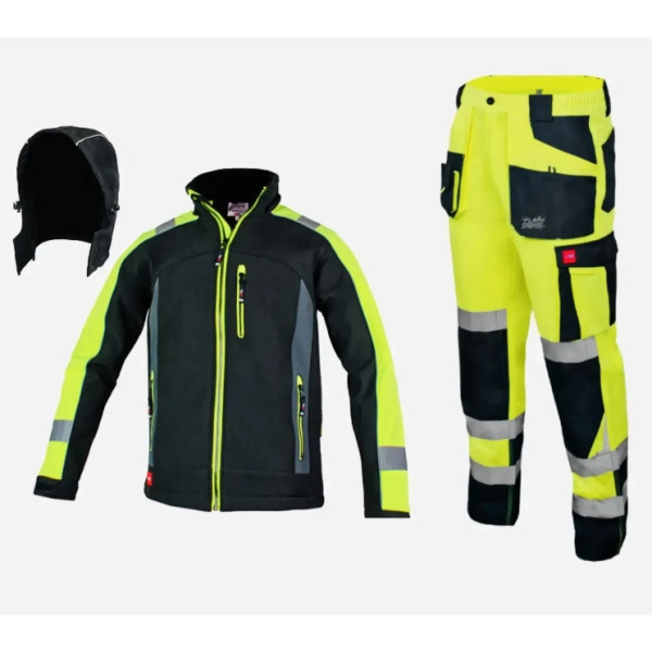 Artmaster hi-vis road working suit with reflective elemenet (jacket and trousers)
